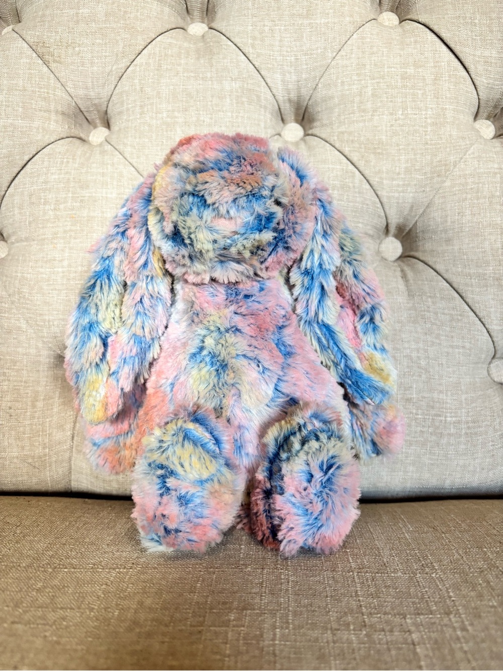 Jellycat Pastel Multicolor Plush Bunny